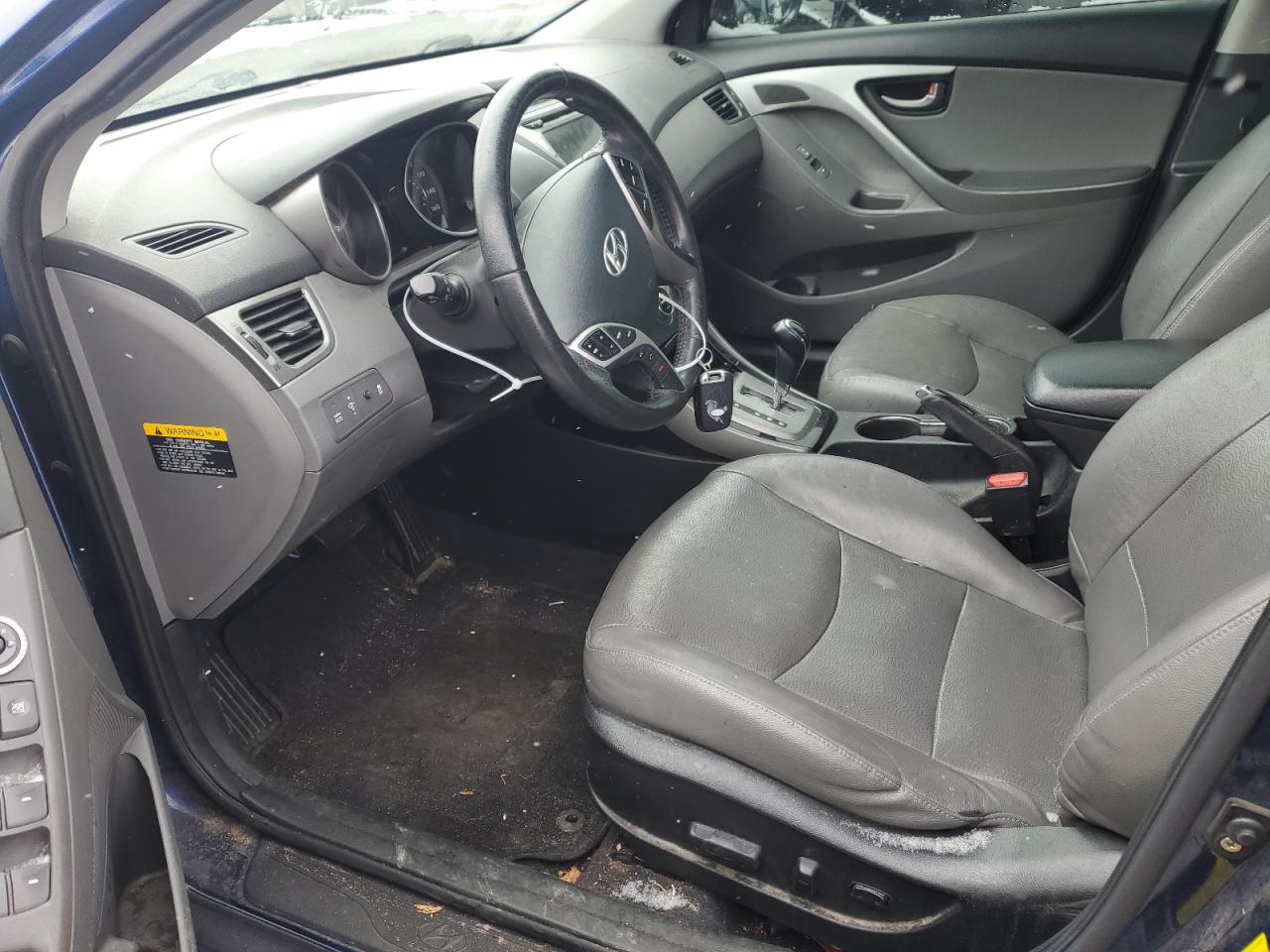 2013 Hyundai Elantra VIN KMHDH4AE3DU736890 Copart auction photo, rear end / front end damage thumbnail 7