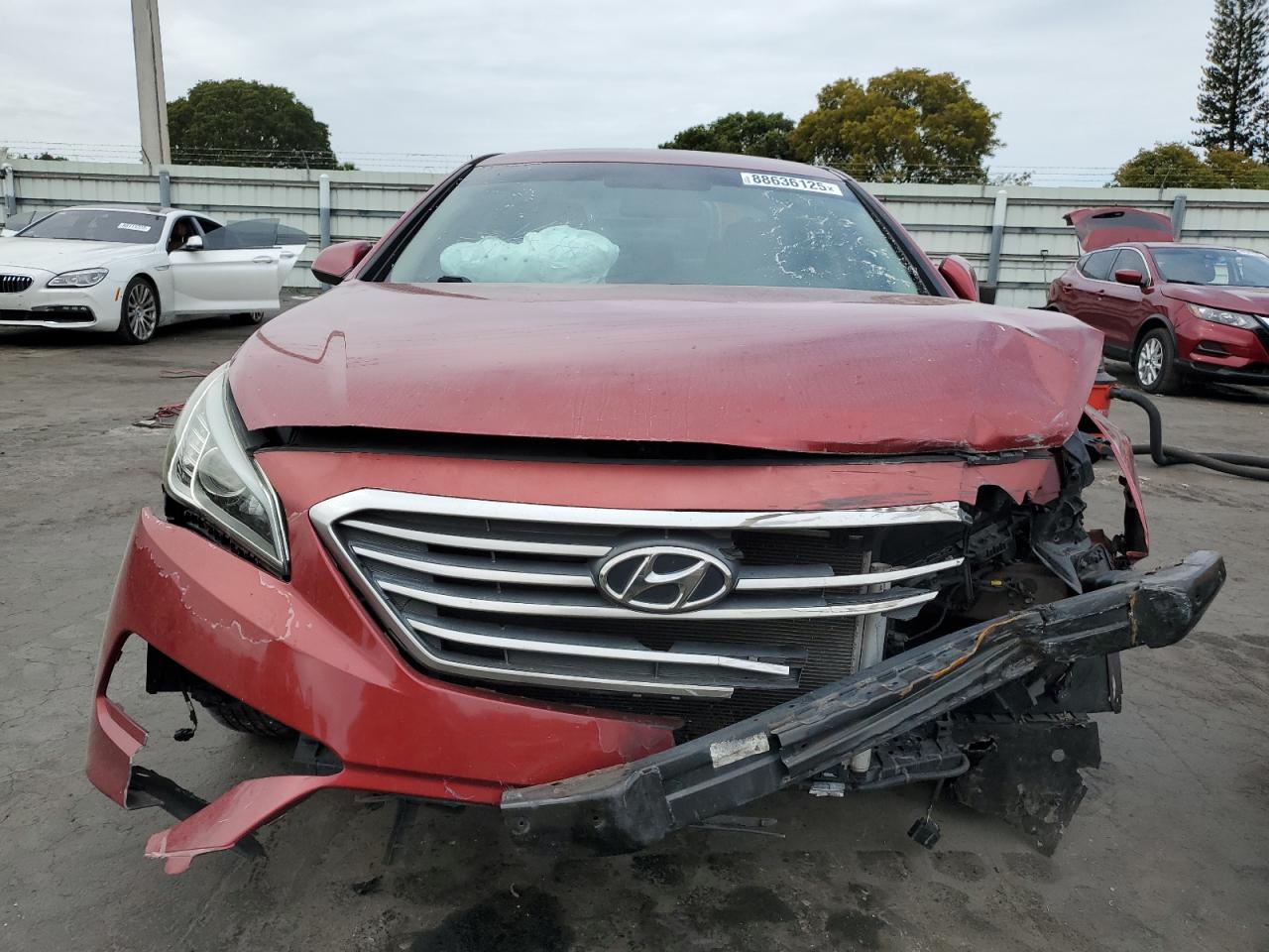 2015 Hyundai Sonata VIN 5NPE24AF4FH238830 Copart auction photo, front end damage thumbnail 5