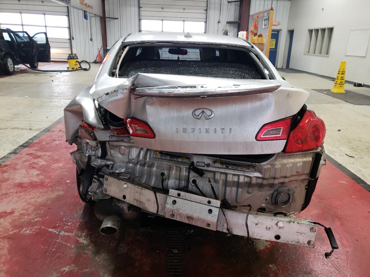 2012 Infiniti G VIN JN1CV6AR8CM680454 Copart auction photo, front end / rear end damage thumbnail 6