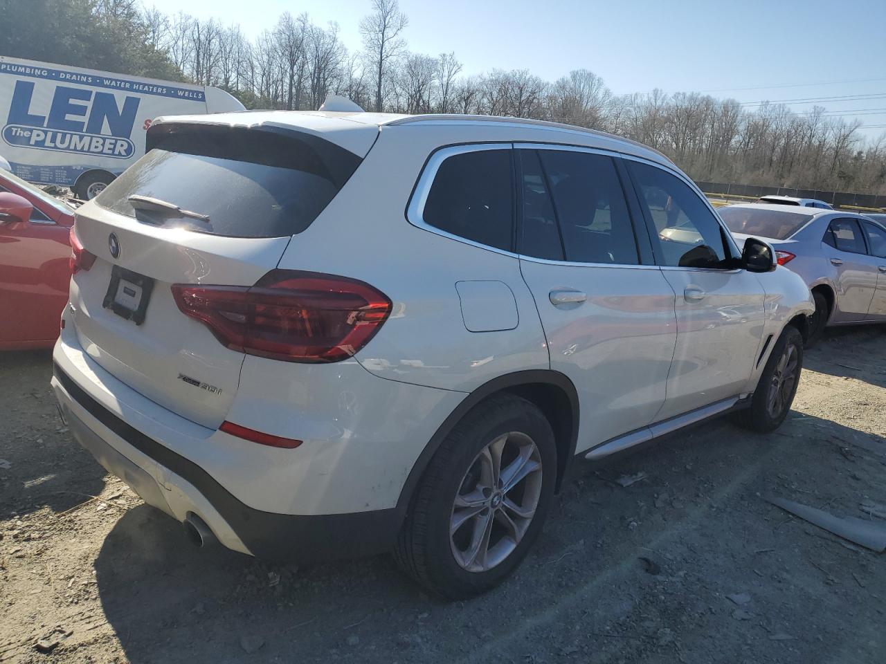 2021 BMW X3 VIN 5UXTY5C09M9E20423 Copart auction photo, front end damage thumbnail 3