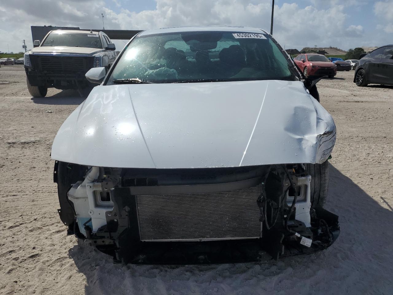 2022 Hyundai Elantra VIN 5NPLP4AG0NH057322 Copart auction photo, front end / side damage thumbnail 5