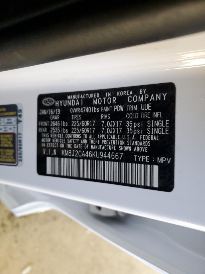 2019 Hyundai Tucson VIN KM8J2CA46KU944667 Copart auction photo, mechanical / minor dent/scratches damage thumbnail 13
