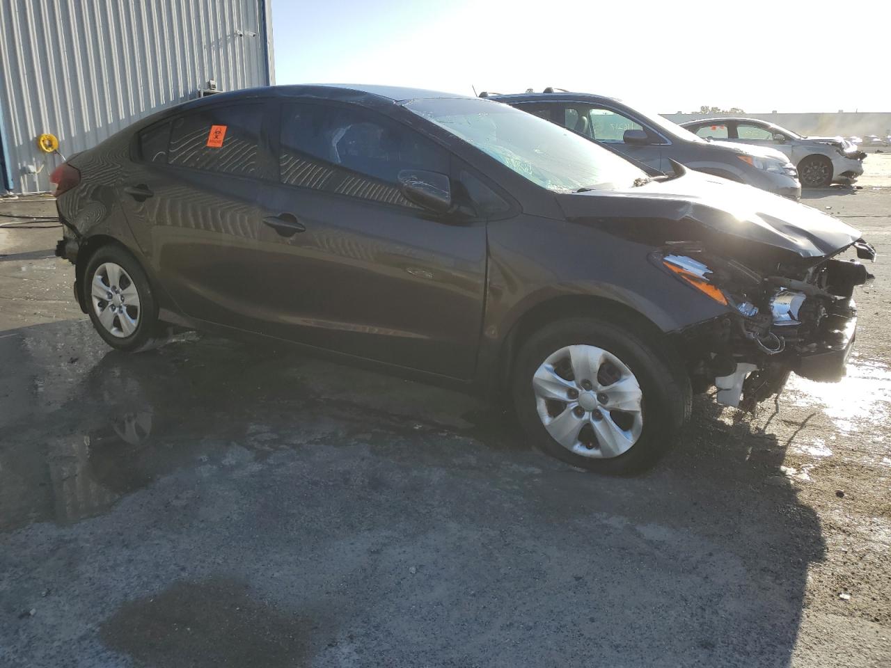 2018 KIA Forte VIN 3KPFK4A72JE217470 Copart auction photo, all over damage thumbnail 4