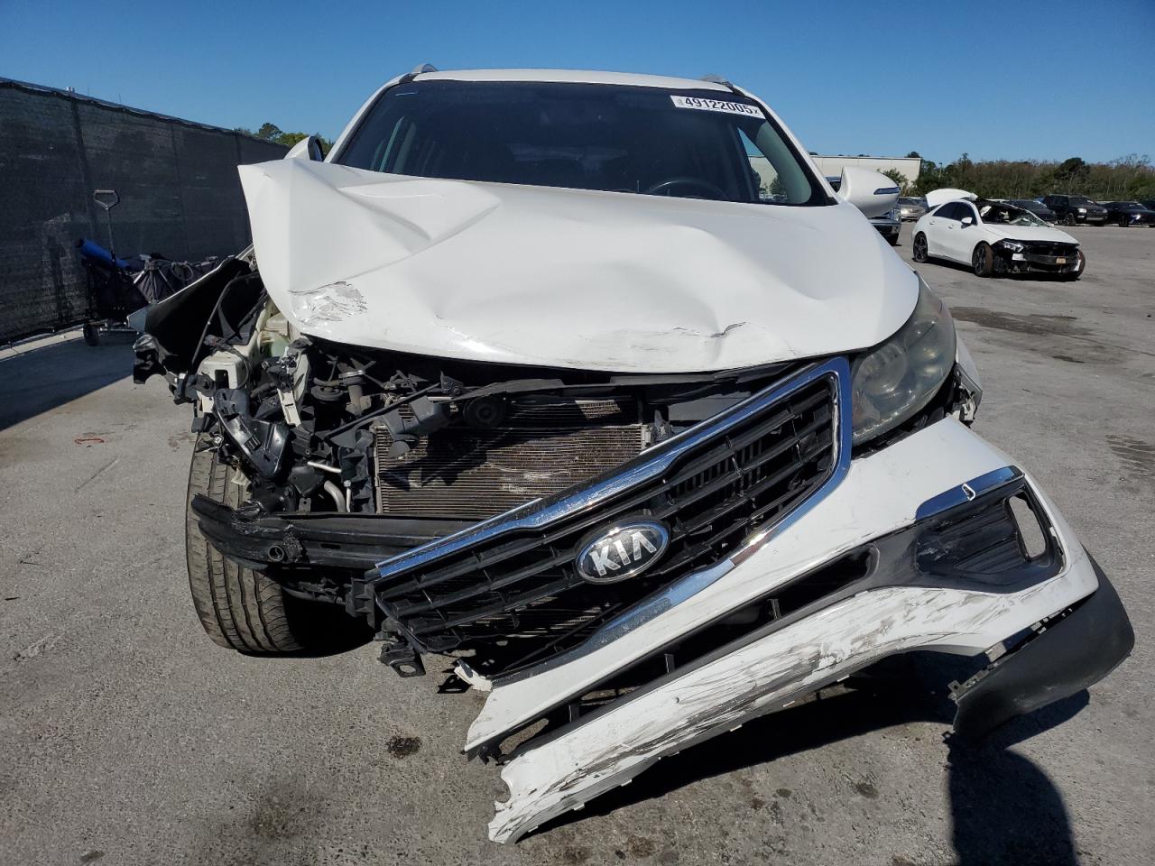 2015 KIA Sportage VIN KNDPC3A62F7794171 Copart auction photo, front end / side damage thumbnail 5