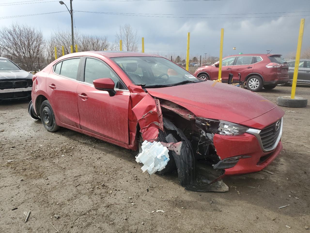 2018 Mazda 3 VIN 3MZBN1V33JM240531 Copart auction photo, front end / mechanical damage thumbnail 4