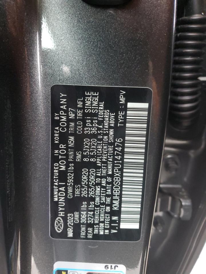 2023 Genesis Gv80 VIN KMUHBDSBXPU147476 Copart auction photo, front end damage thumbnail 13