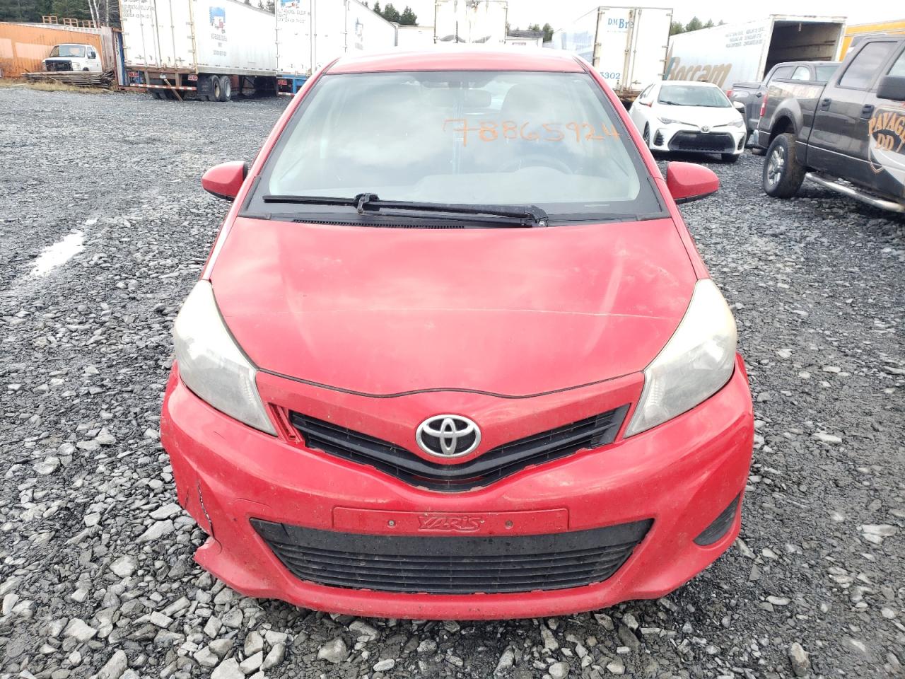 2014 Toyota Yaris VIN VNKKTUD32EA006760 Copart auction photo, front end / rear end damage thumbnail 5