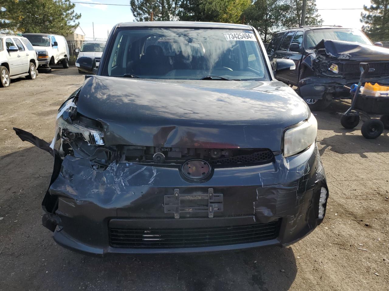 2015 Toyota xB VIN JTLZE4FEXFJ068283 Copart auction photo, front end / hail damage thumbnail 5