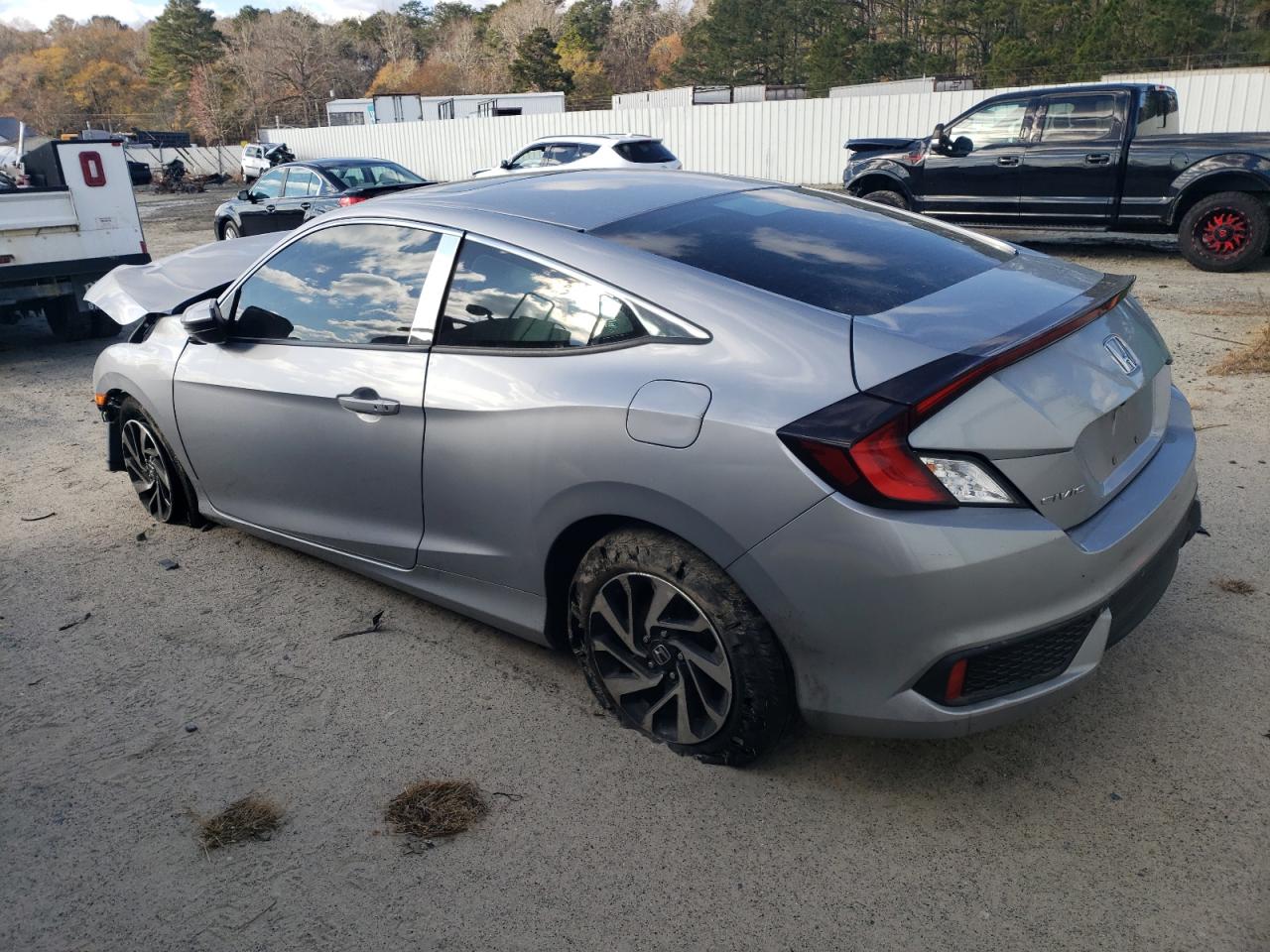 2018 Honda Civic VIN 2HGFC4B00JH302201 Copart auction photo, front end / side damage thumbnail 2