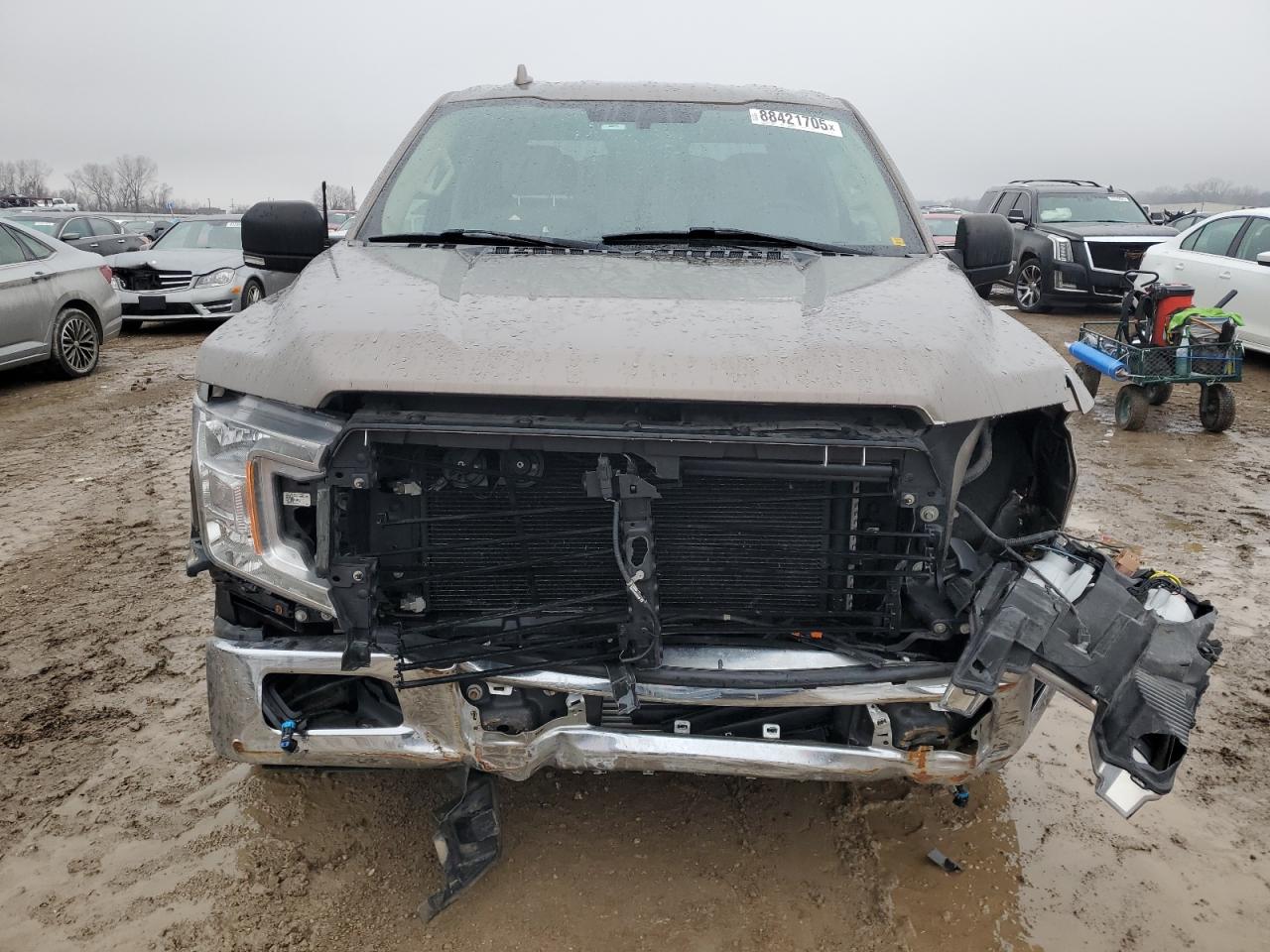 2018 Ford F-150 VIN 1FTEW1EG7JKC70431 Copart auction photo, front end / rear end damage thumbnail 5