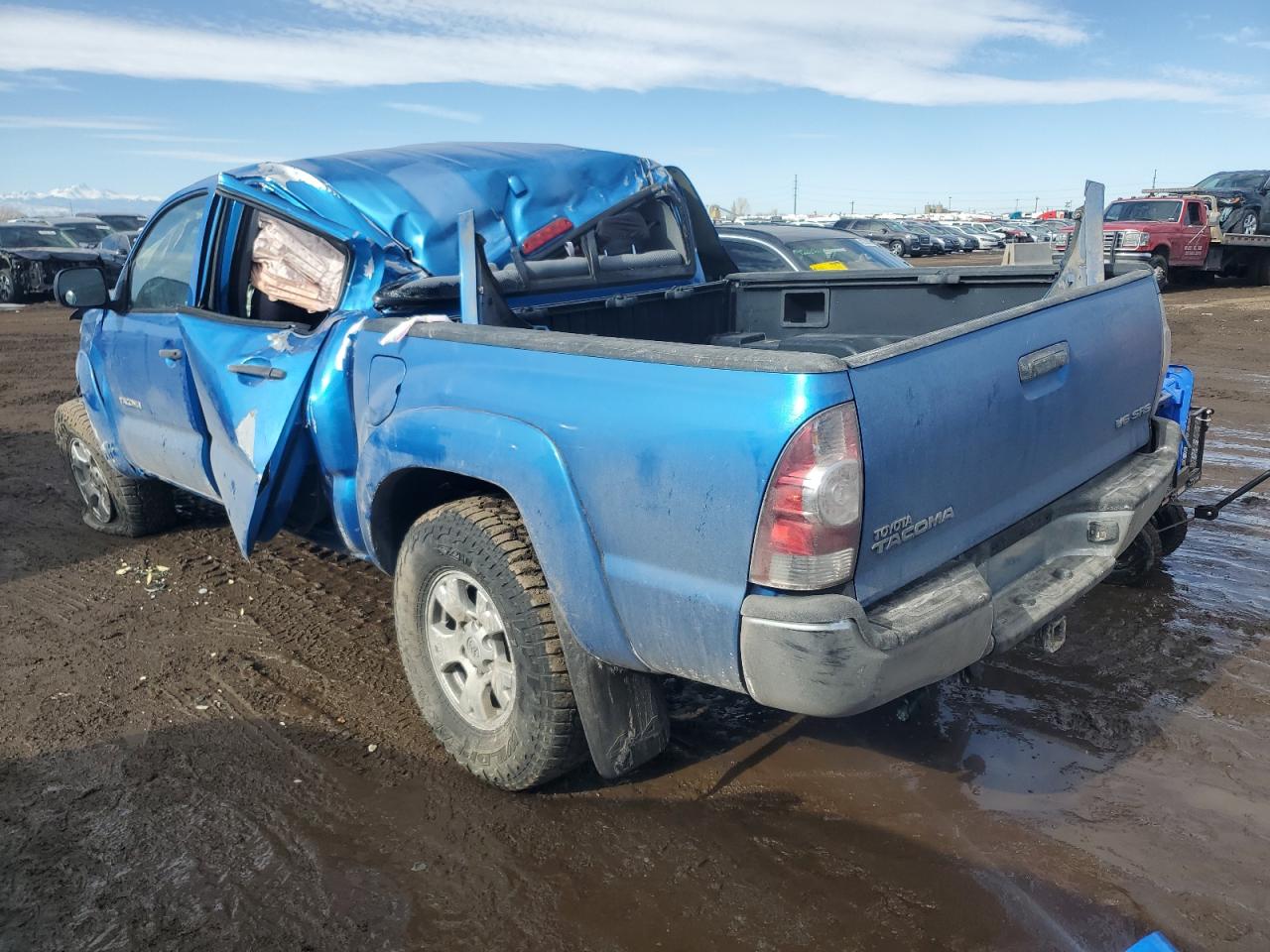 2009 Toyota Tacoma VIN 5TELU42NX9Z596796 Copart auction photo, rollover damage thumbnail 2