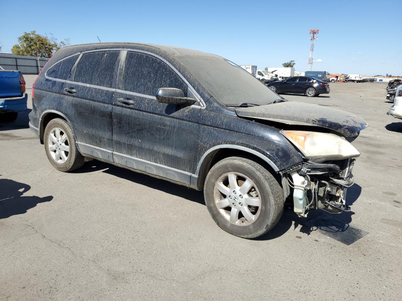 2007 Honda CR-V VIN JHLRE38597C061773 Copart auction photo, front end damage thumbnail 4