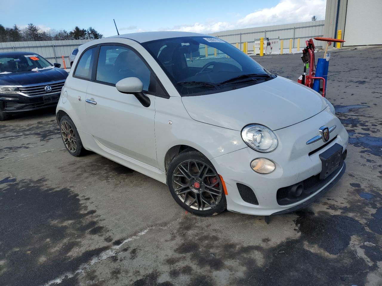 2017 Fiat 500 VIN 3C3CFFFH5HT509127 Copart auction photo, side / undercarriage damage thumbnail 4