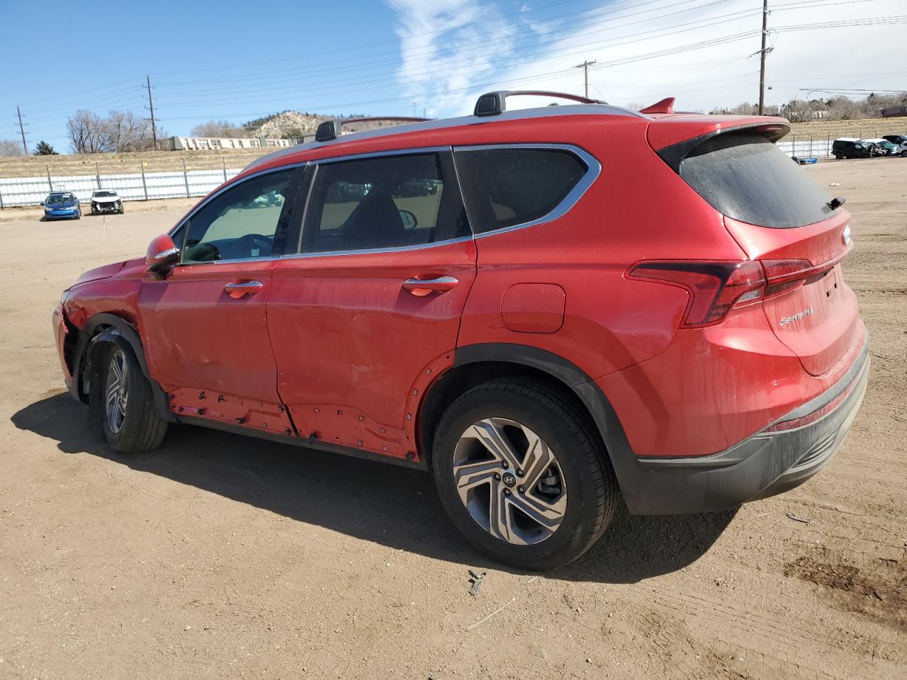 2023 Hyundai Santa Fe VIN 5NMS2DAJ5PH540889 Copart auction photo, side / front end damage thumbnail 2