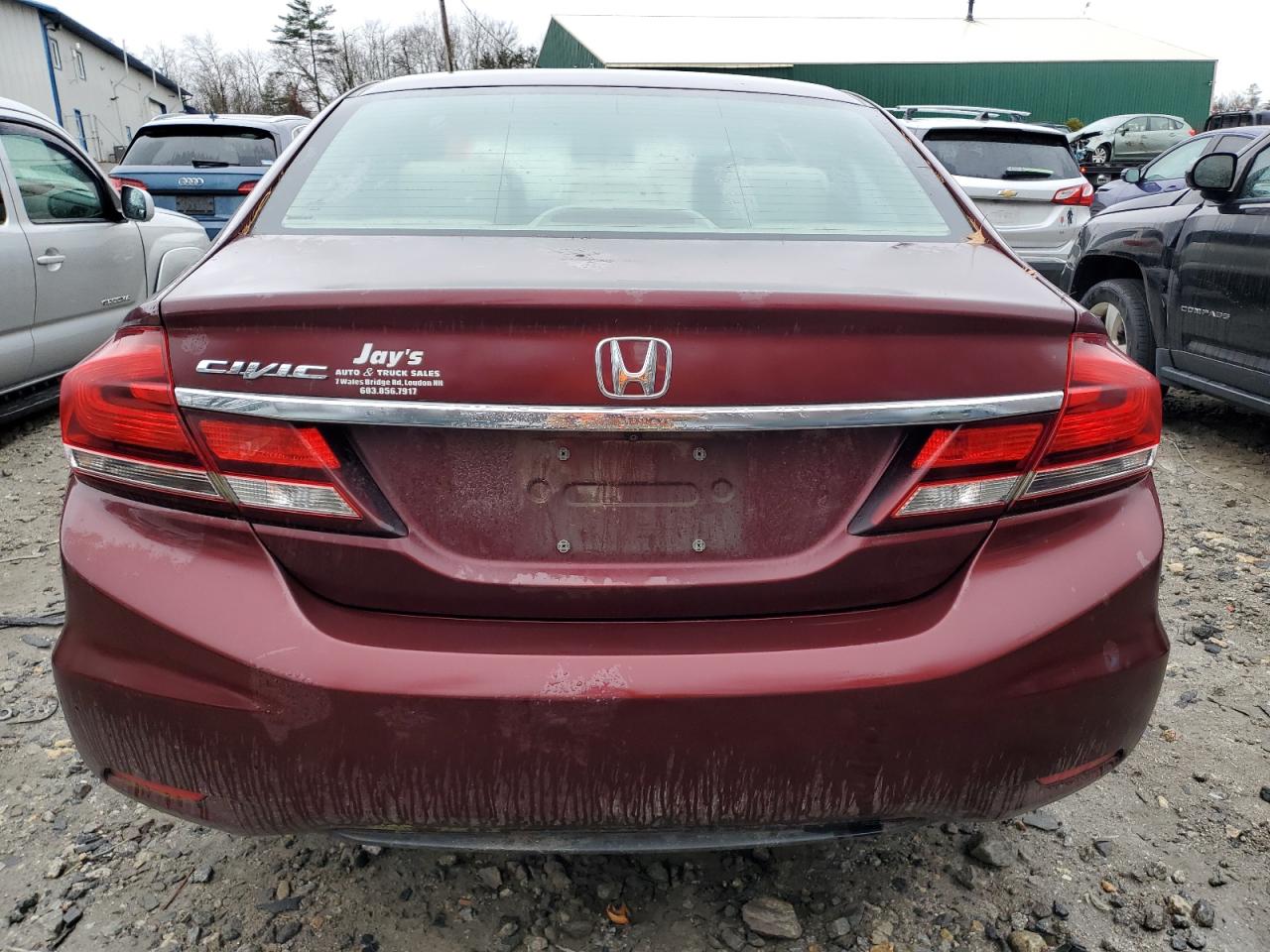 2015 Honda Civic VIN 19XFB2F51FE293832 Copart auction photo, front end / minor dent/scratches damage thumbnail 6