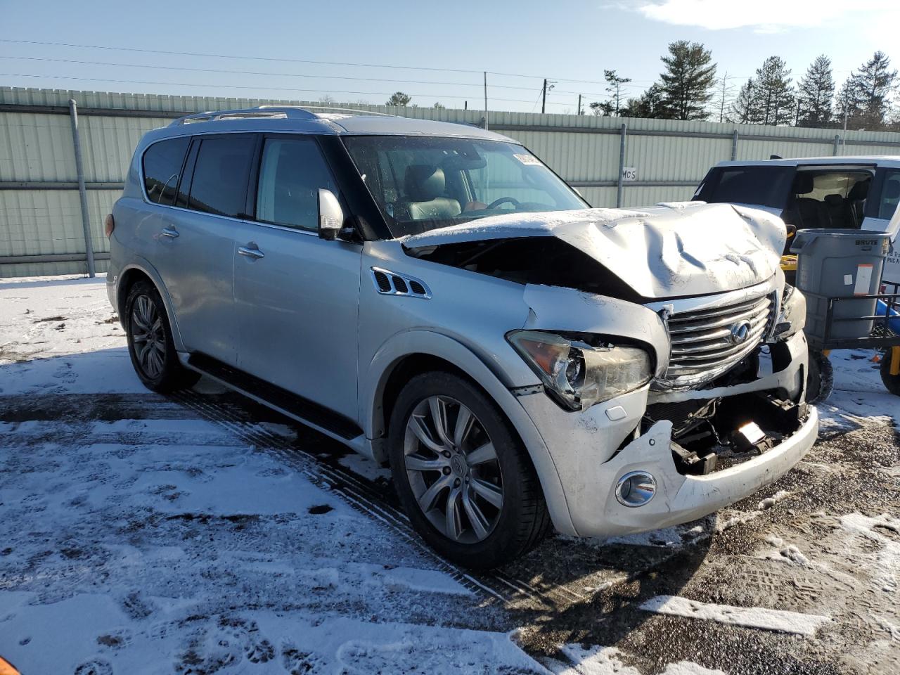 2011 Infiniti QX56 VIN JN8AZ2NC3B9301311 Copart auction photo, front end damage thumbnail 4