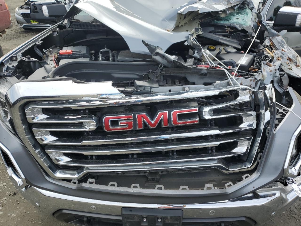 2019 GMC Sierra VIN 3GTU9DEL0KG222425 Copart auction photo, front end damage thumbnail 11