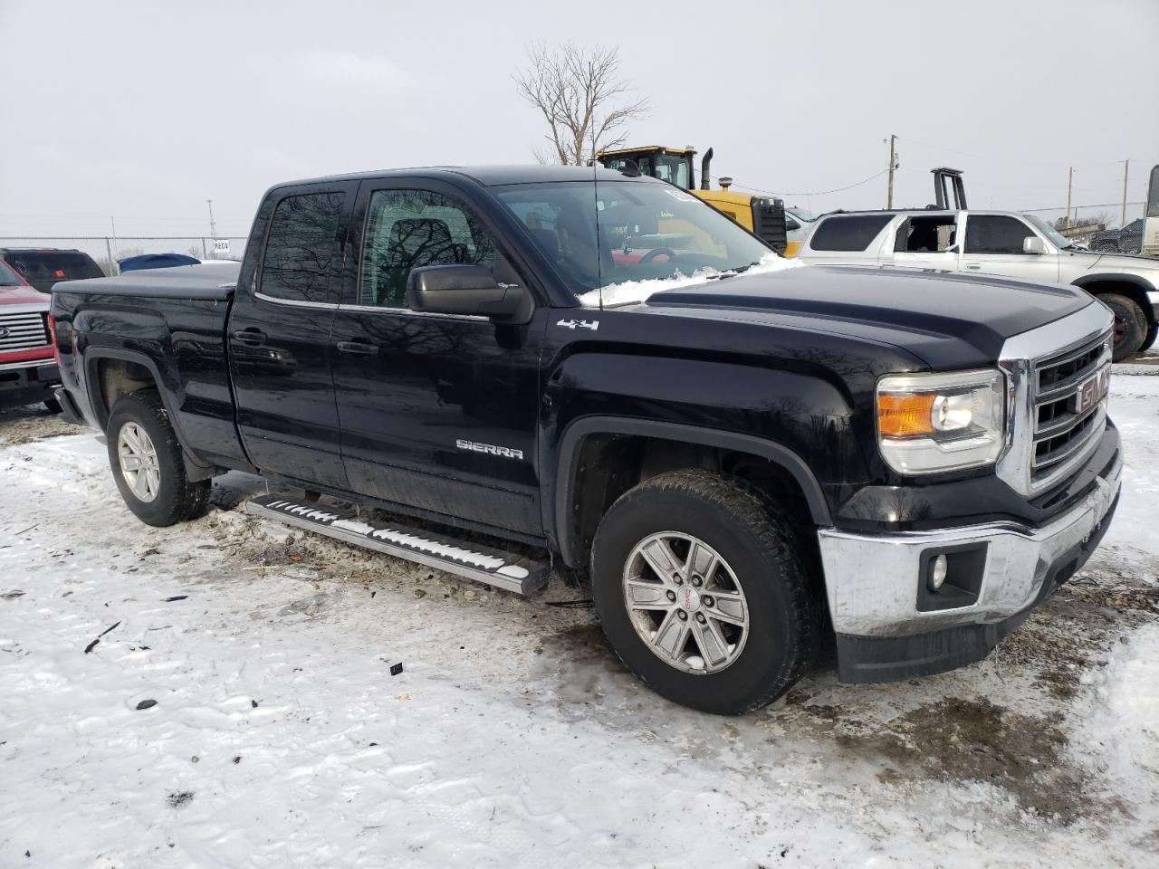 2014 GMC Sierra VIN 1GTV2UEH7EZ133010 Copart auction photo, front end / side damage thumbnail 4