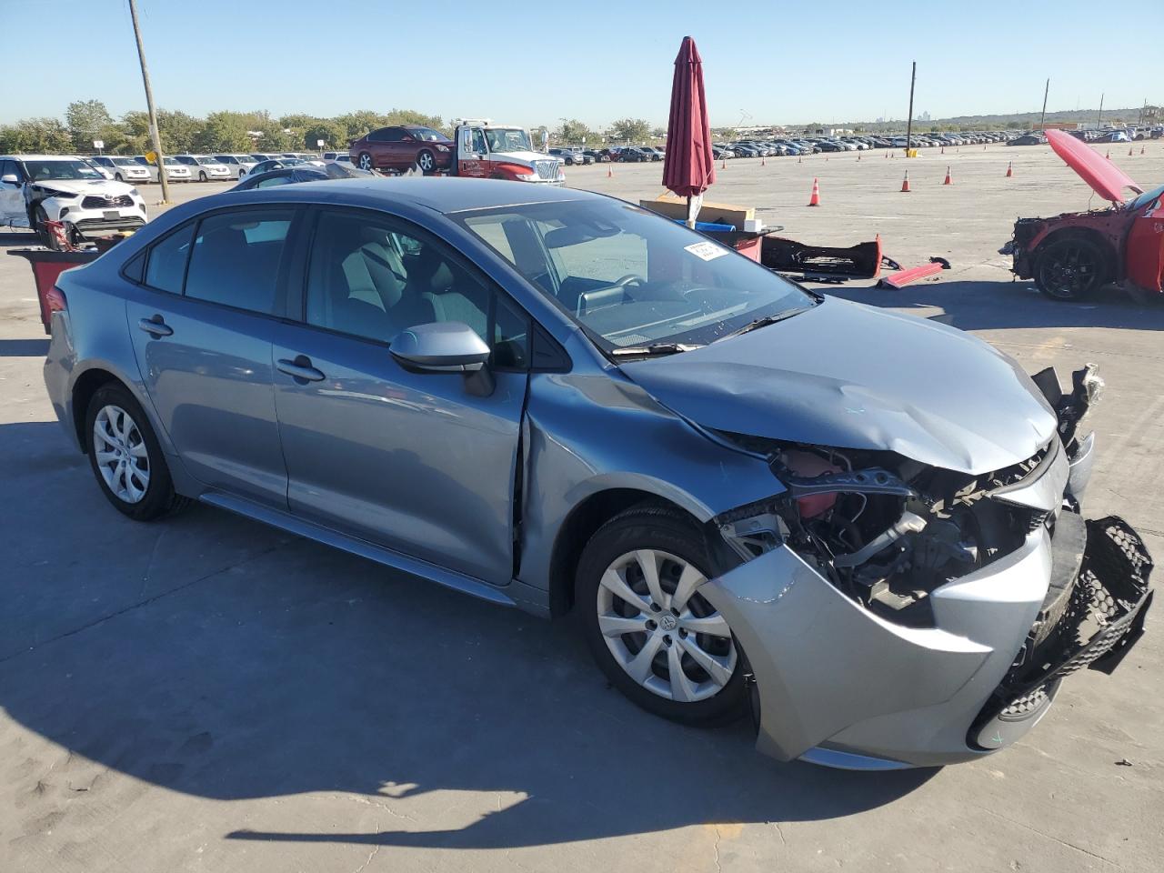 2021 Toyota Corolla VIN 5YFEPMAE3MP257748 Copart auction photo, front end damage thumbnail 4