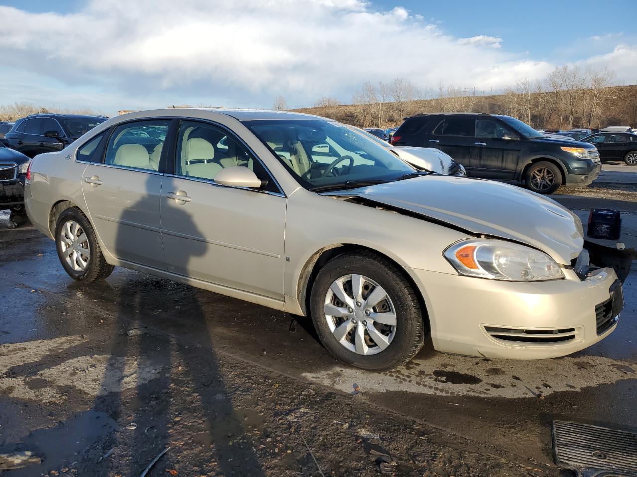 2008 Chevrolet Impala VIN 2G1WB58K681302506 Copart auction photo, front end / side damage thumbnail 4