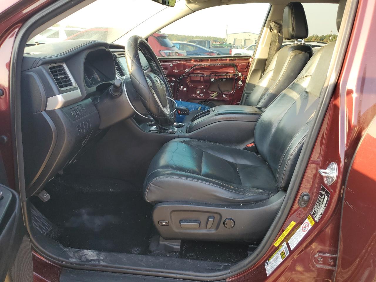 2017 Toyota Highlander VIN 5TDKZRFH8HS201248 Copart auction photo, front end / undercarriage damage thumbnail 7
