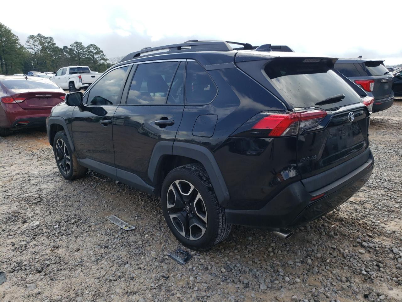 2019 Toyota RAV 4 VIN 2T3J1RFV7KW006630 Copart auction photo, side damage thumbnail 2