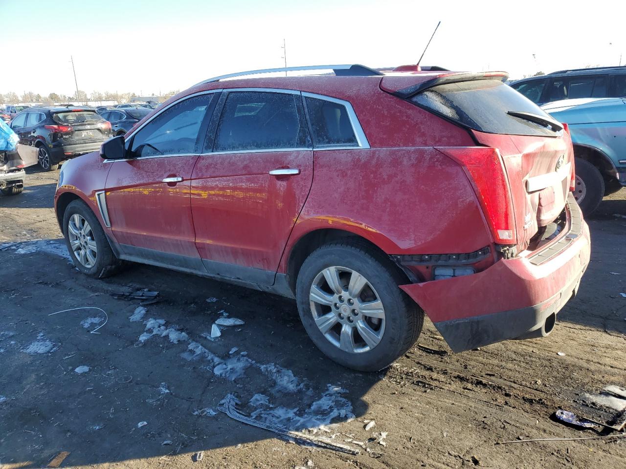 2015 Cadillac SRX VIN 3GYFNEE38FS560887 Copart auction photo, rear end / front end damage thumbnail 2