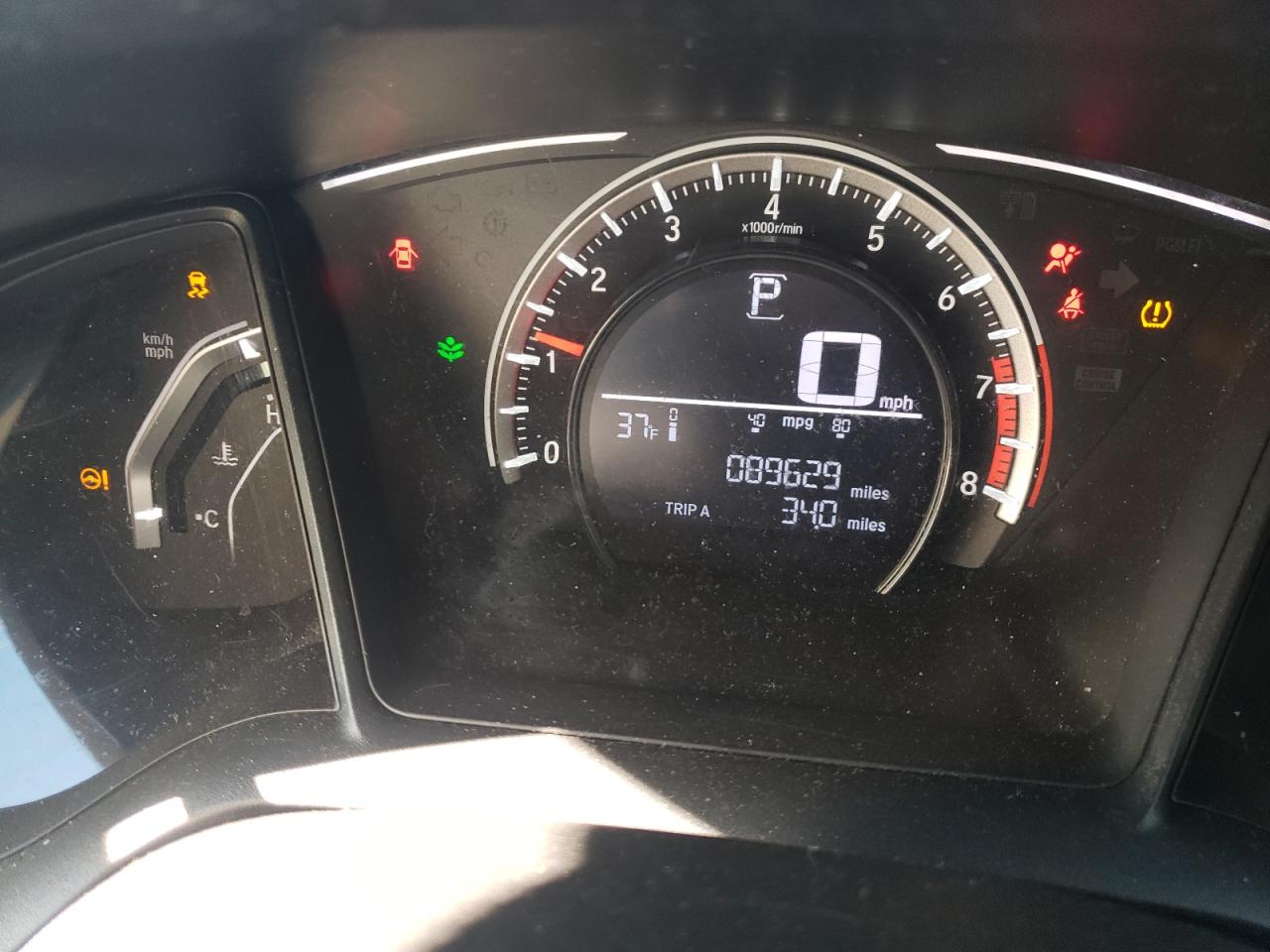 2018 Honda Civic VIN 2HGFC2F52JH604762 Copart auction photo, all over damage thumbnail 9