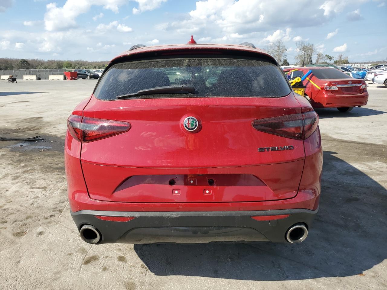2021 Alfa Romeo Stelvio VIN ZASPAJAN6M7D07950 Copart auction photo, front end / side damage thumbnail 6