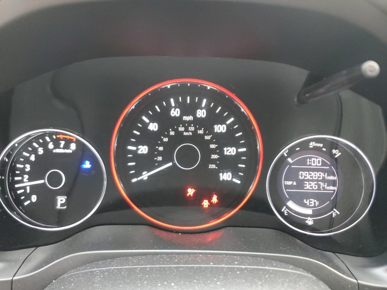 2019 Honda HR-V VIN 3CZRU6H33KG703274 Copart auction photo, all over damage thumbnail 9