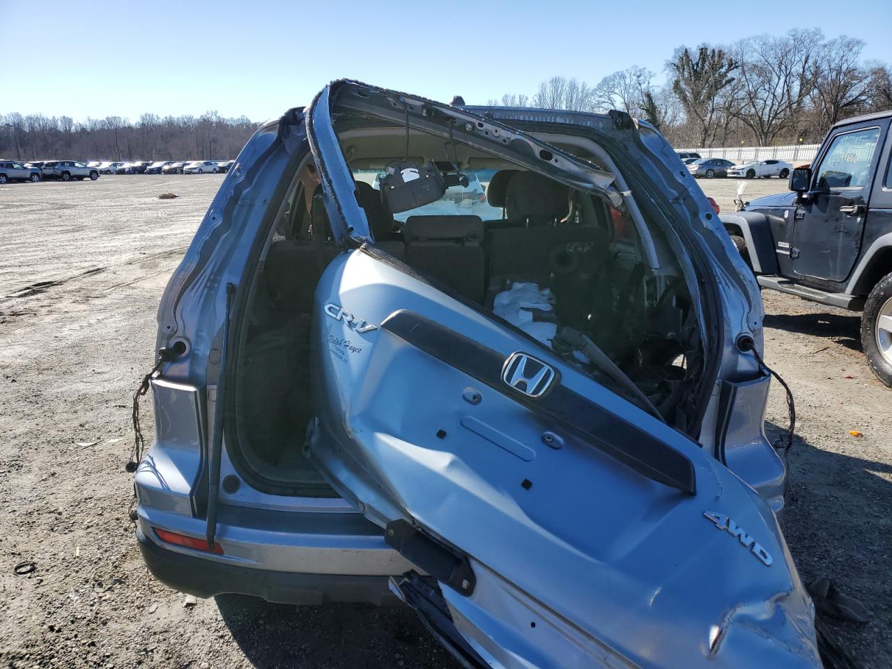 2011 Honda CR-V VIN 5J6RE4H40BL020185 Copart auction photo, all over damage thumbnail 6