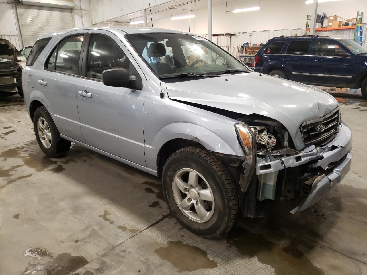 2008 KIA Sorento VIN KNDJD735X85815653 Copart auction photo, front end / side damage thumbnail 4