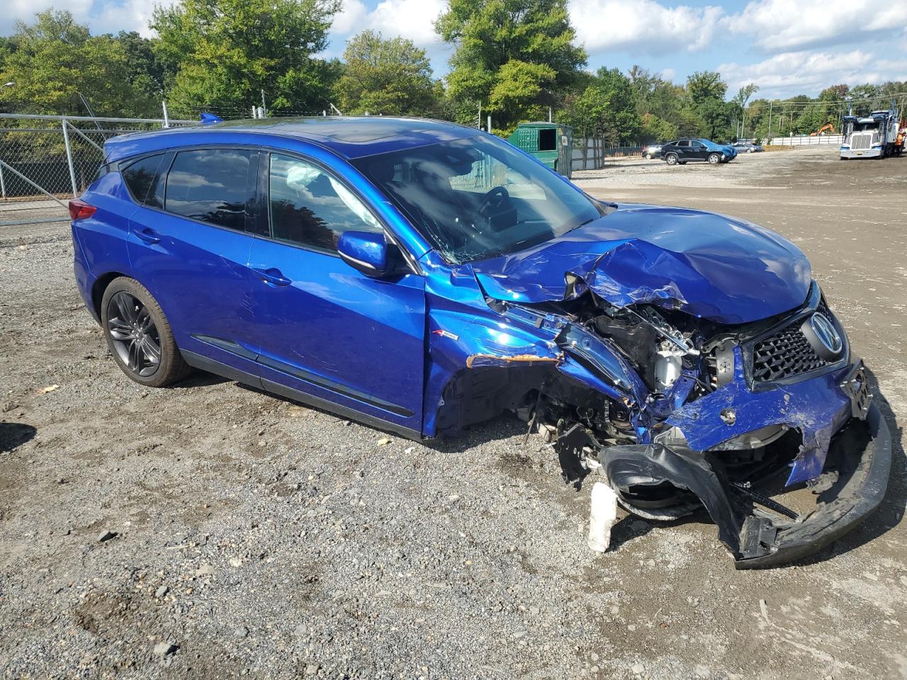 2021 Acura RDX VIN 5J8TC2H66ML024057 Copart auction photo, front end / undercarriage damage thumbnail 4