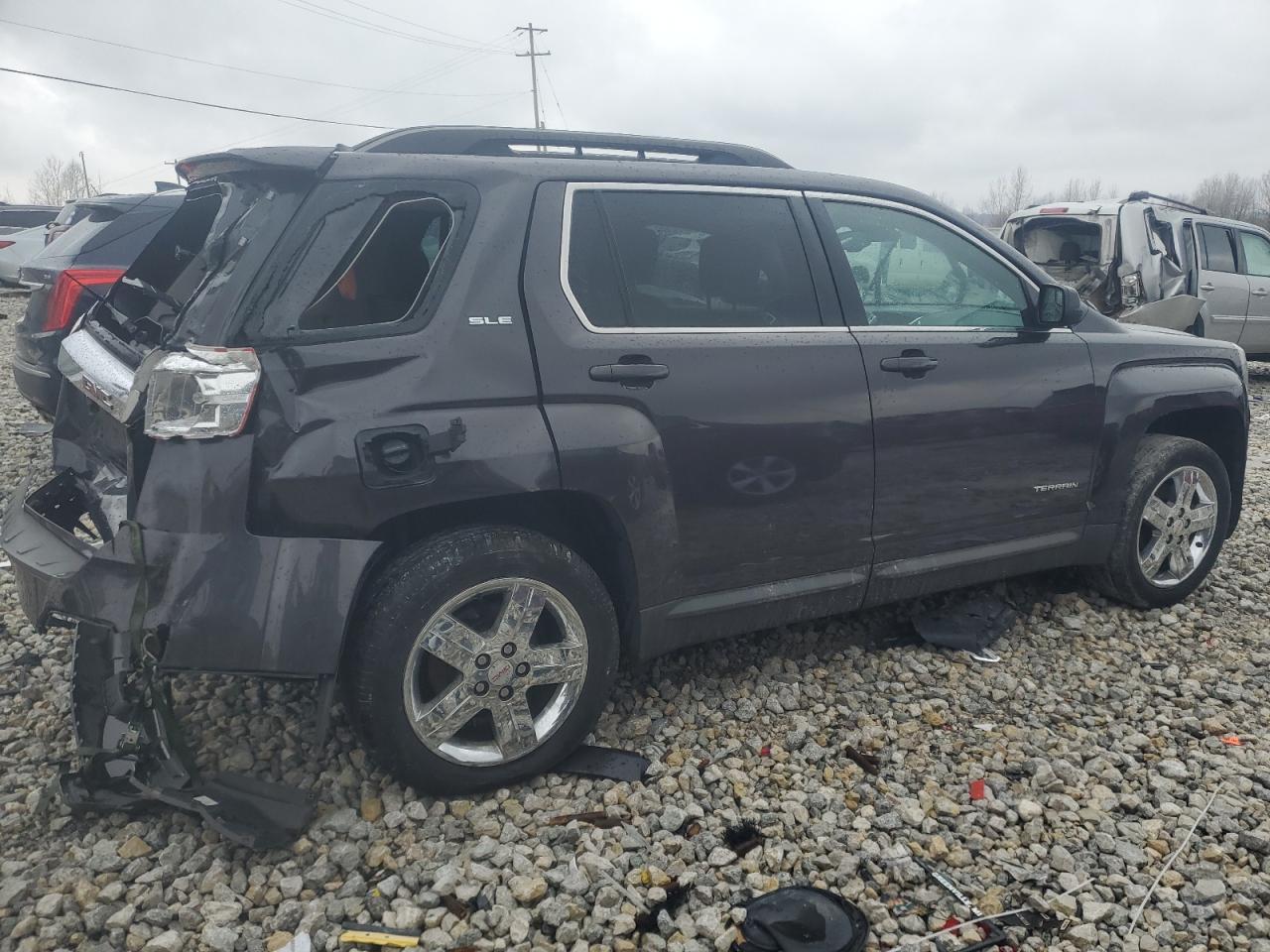 2013 GMC Terrain VIN 2GKALSEK4D6327486 Copart auction photo, rear end damage thumbnail 3