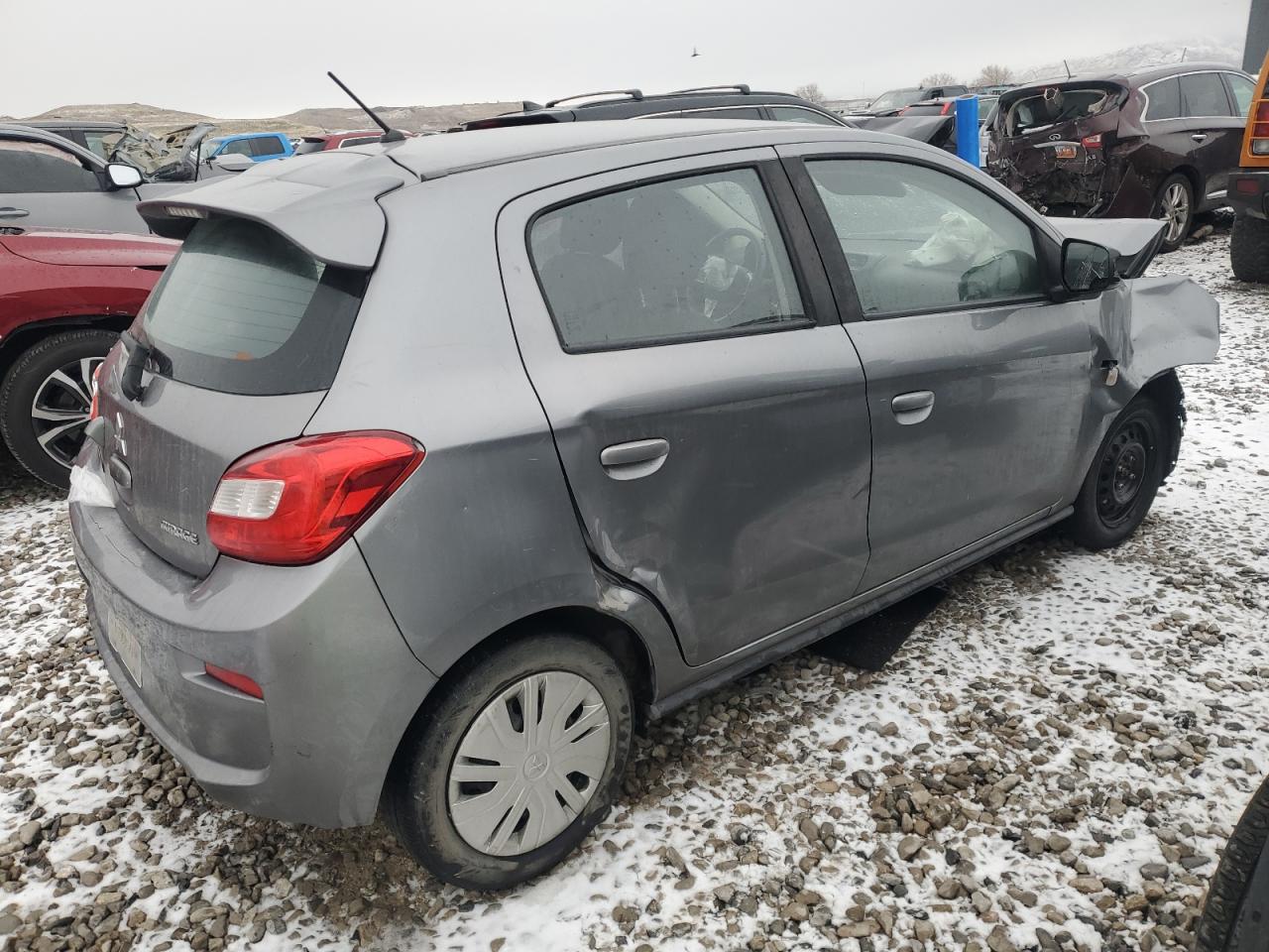 2019 Mitsubishi Mirage VIN ML32A3HJ8KH014935 Copart auction photo, front end damage thumbnail 3