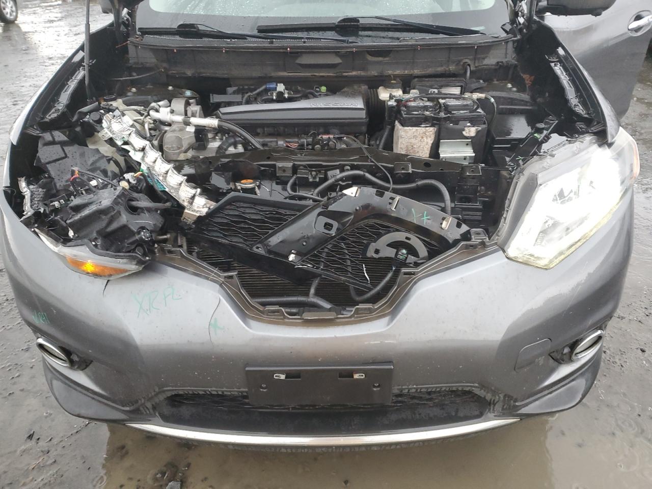 2014 Nissan Rogue VIN 5N1AT2MV2EC791694 Copart auction photo, frame damage / front end damage thumbnail 12