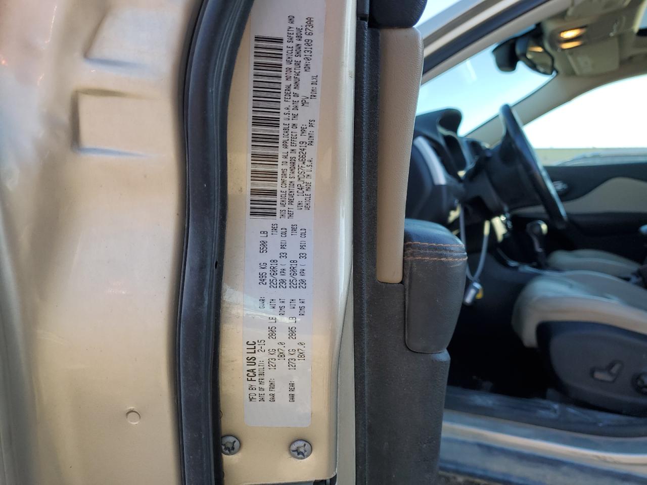 2015 Jeep Grand Cherokee VIN 1C4PJMDS7FW662419 Copart auction photo, front end damage thumbnail 13