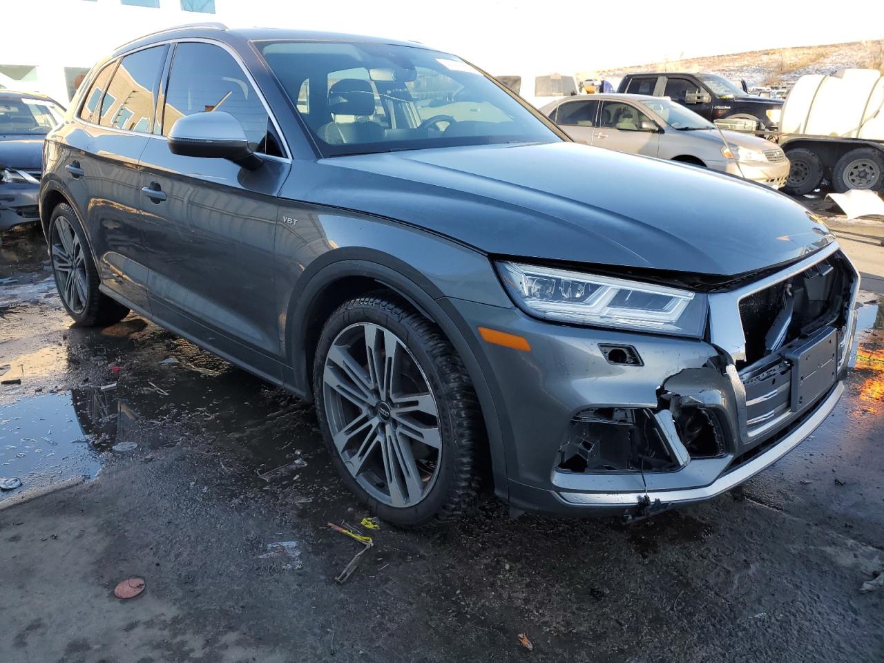 2018 Audi SQ5 VIN WA1A4AFY1J2150081 Copart auction photo, front end damage thumbnail 4