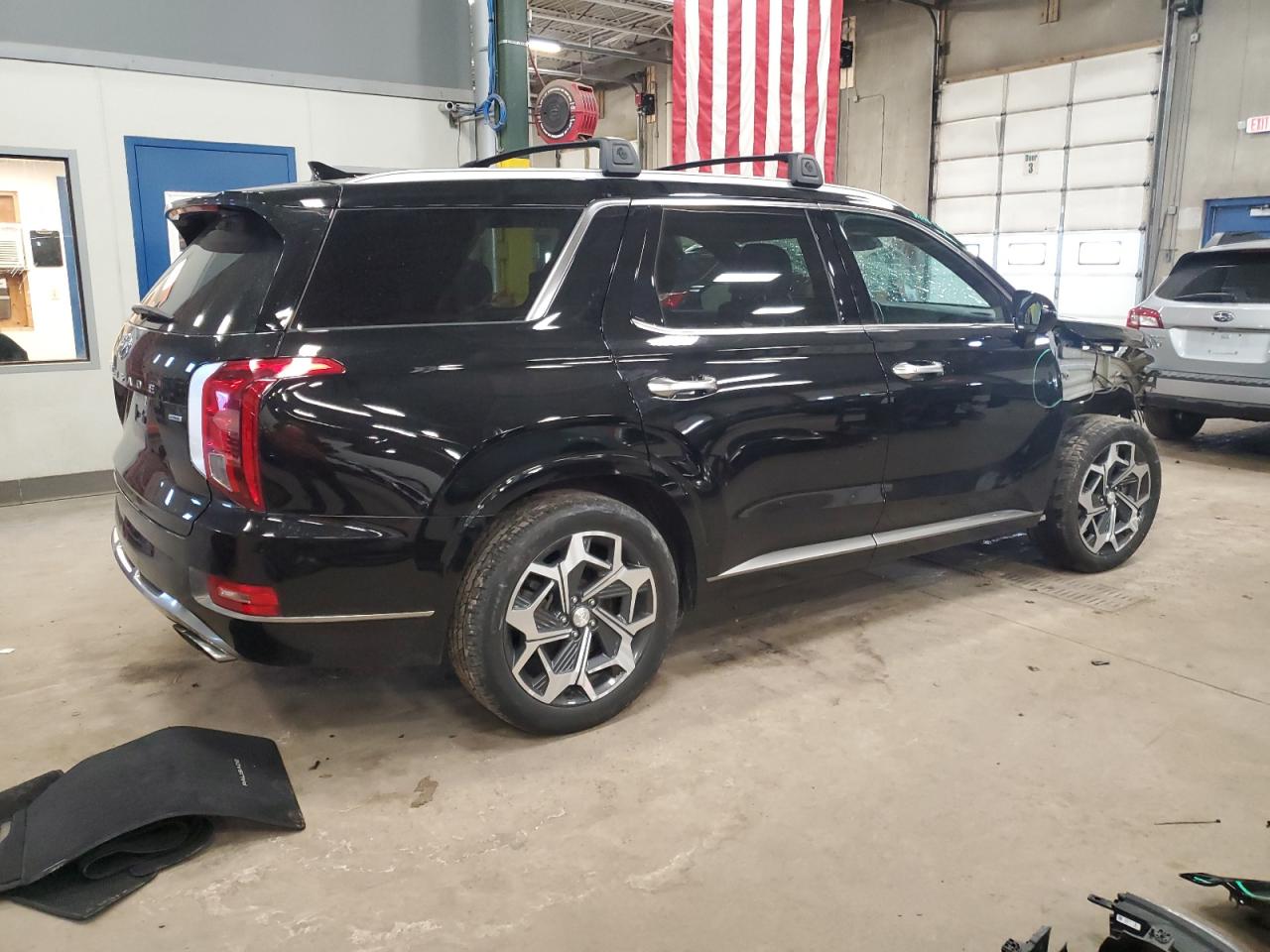 2022 Hyundai Palisade VIN KM8R7DHE8NU475501 Copart auction photo, front end damage thumbnail 3