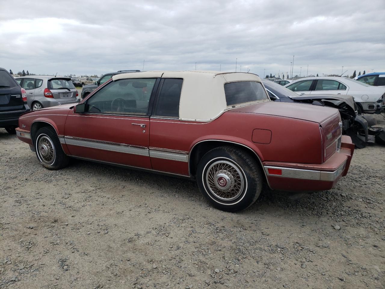 1986 Cadillac Eldorado VIN 1G6EL5784GU616263 Copart auction photo, mechanical / side damage thumbnail 2