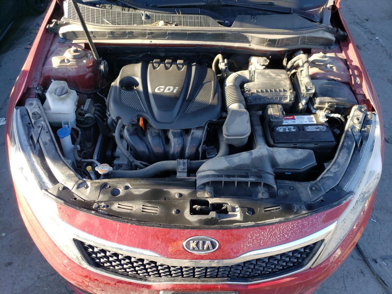 2011 KIA Optima VIN KNAGM4A73B5160446 Copart auction photo, rear end / front end damage thumbnail 11