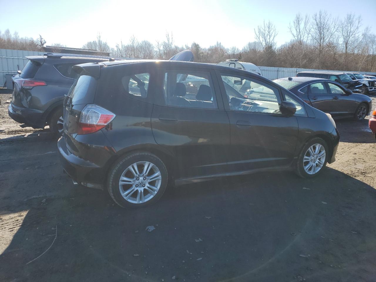 2010 Honda Fit VIN JHMGE8H65AC012084 Copart auction photo, side / rear end damage thumbnail 3