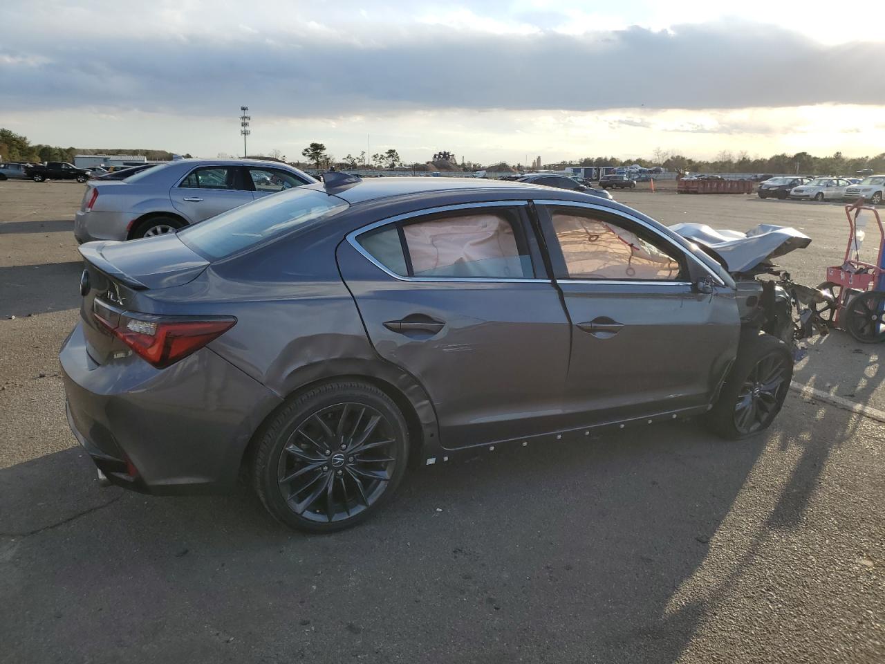2022 Acura ILX VIN 19UDE2F8XNA007830 Copart auction photo, front end / side damage thumbnail 3