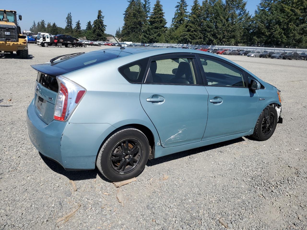2014 Toyota Prius VIN JTDKN3DU1E1781041 Copart auction photo, front end / side damage thumbnail 3