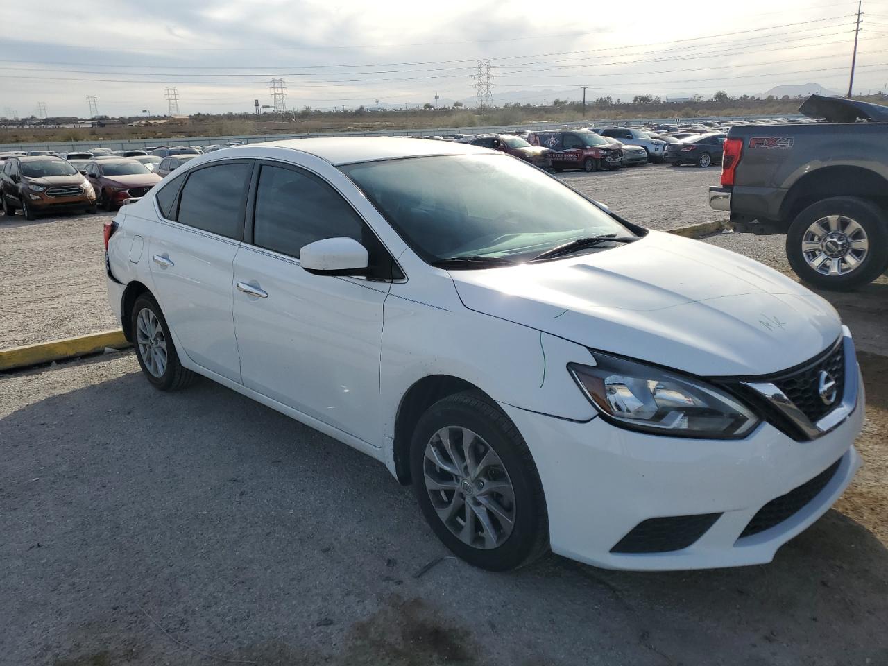 2017 Nissan Sentra VIN 3N1AB7AP7HY261908 Copart auction photo, front end / rear end damage thumbnail 4