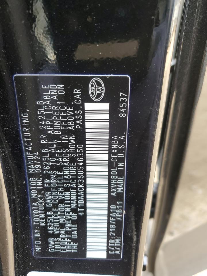 2025 Toyota Camry VIN 4T1DAACK3SU546350 Copart auction photo, front end damage thumbnail 13