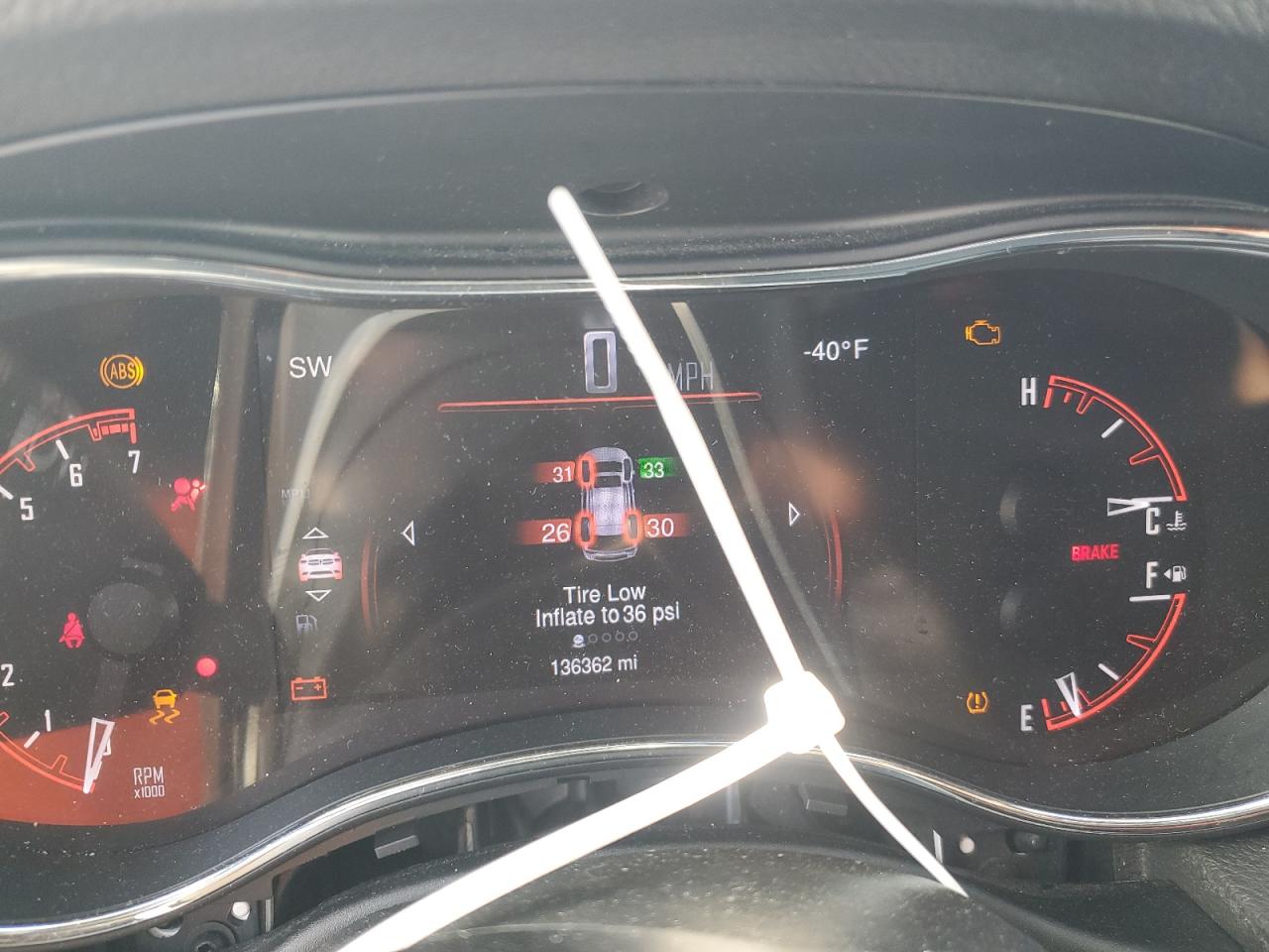 2015 Dodge Durango VIN 1C4RDHAG0FC176298 Copart auction photo, front end damage thumbnail 9