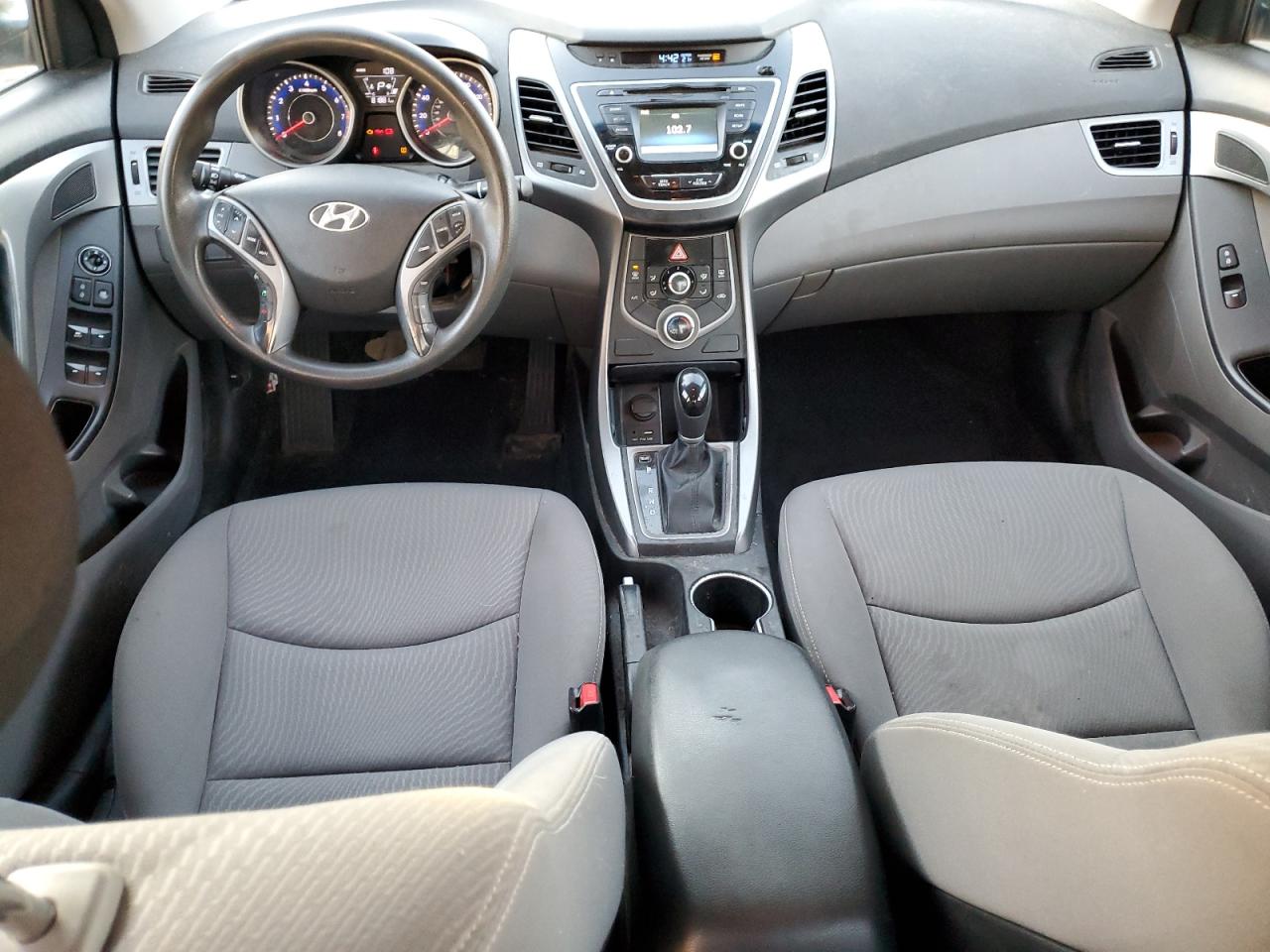 2016 Hyundai Elantra VIN KMHDH4AE4GU545449 Copart auction photo, vandalism / front end damage thumbnail 8