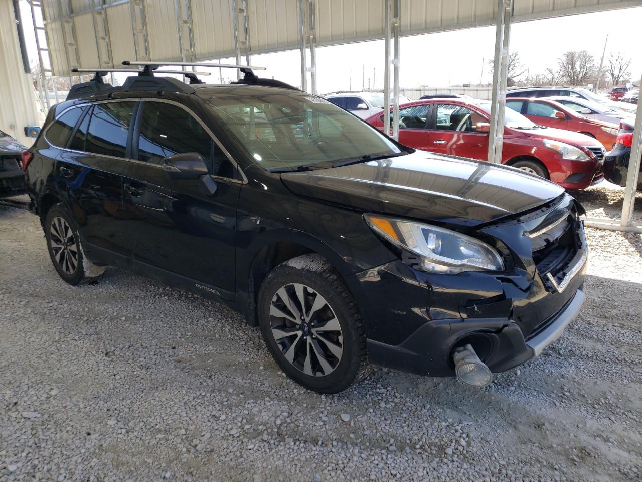 2017 Subaru Outback VIN 4S4BSANCXH3218206 Copart auction photo, front end / rear end damage thumbnail 4