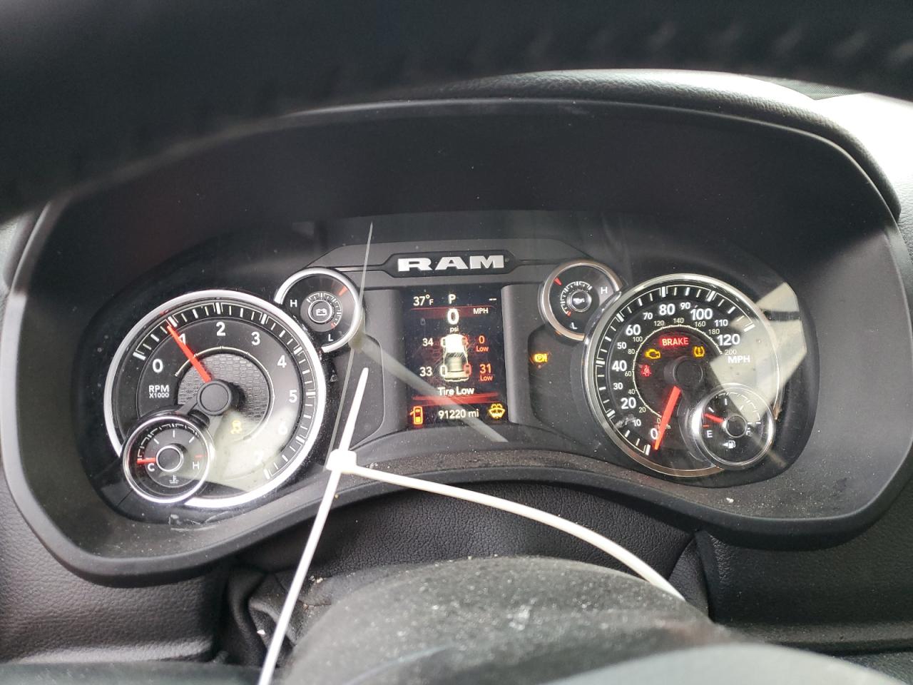 2021 RAM 1500 VIN 1C6SRFBT6MN727653 Copart auction photo, front end / rear end damage thumbnail 9